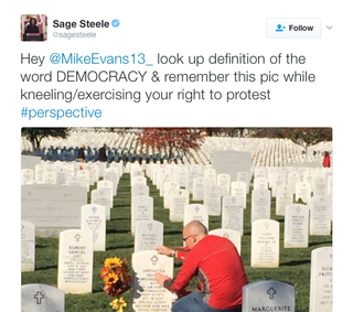 Illustration for article titled Sage Steele Is Still Out to Prove That a Biracial Woman Can Cry White Tears